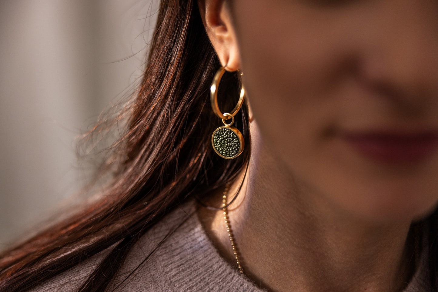 Earring hoops Oscietra