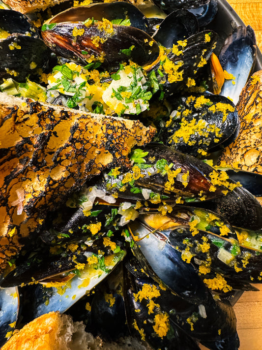Mussels with Bottarga