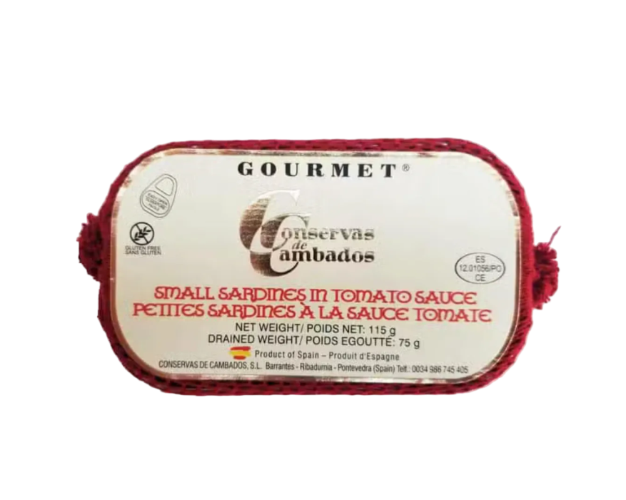 Gourmet small sardines in tomato sauce