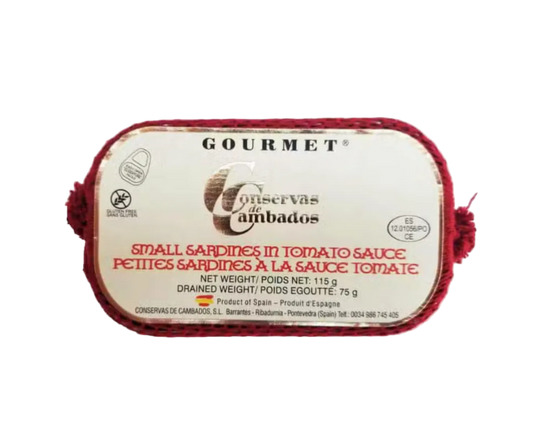 Gourmet small sardines in tomato sauce