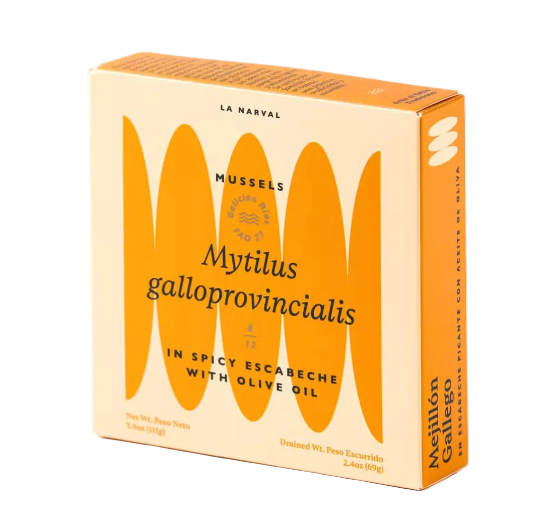 Moules La Narval premium à l'huile d'olive épicée à l'escabèche