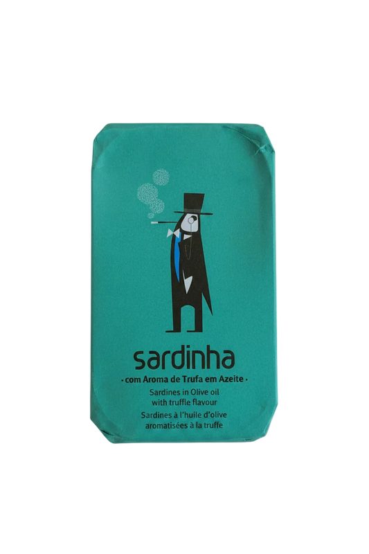 Sardines in olive oil with truffle flavour
