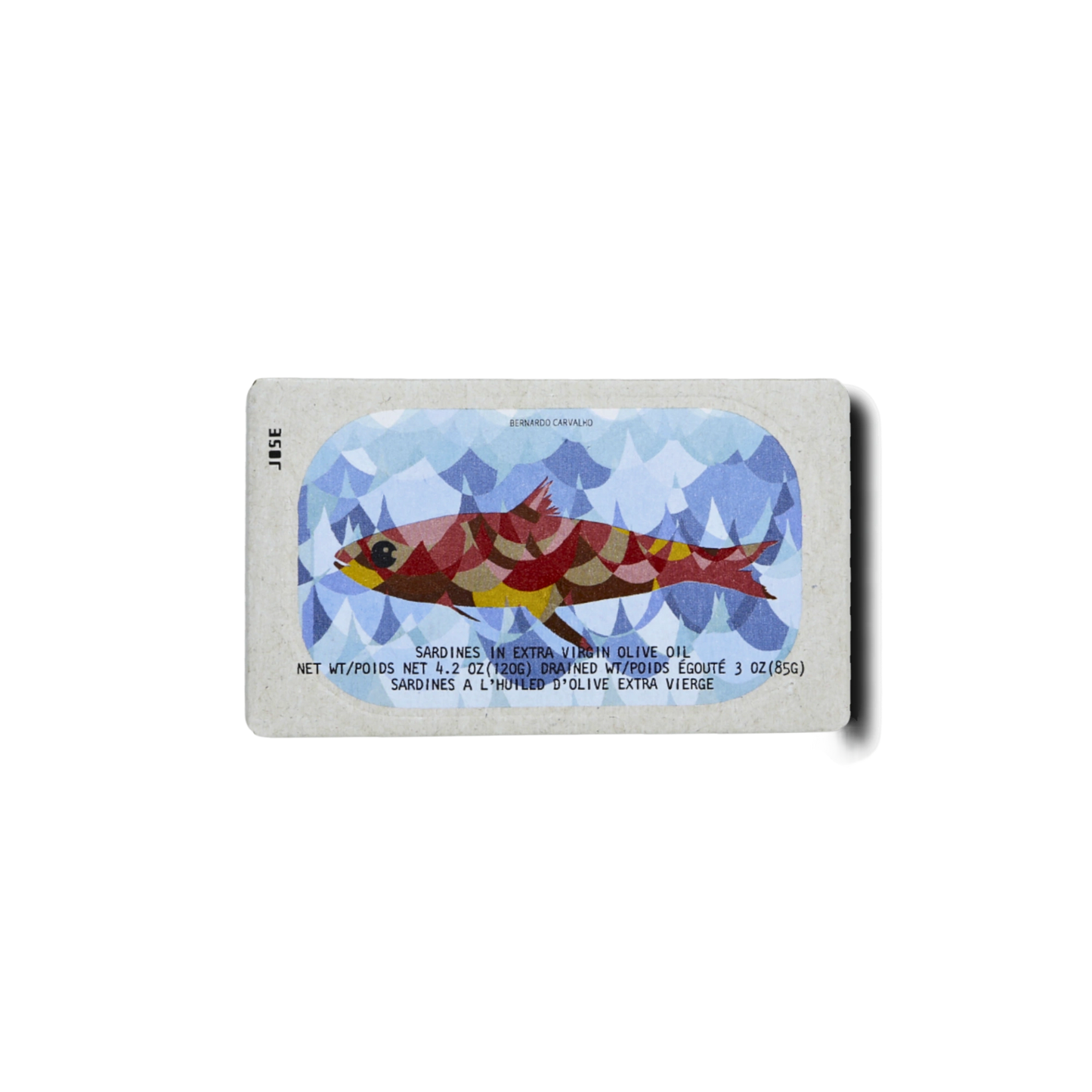 José Gourmet sardines in extra virgin olive oil, tin front view