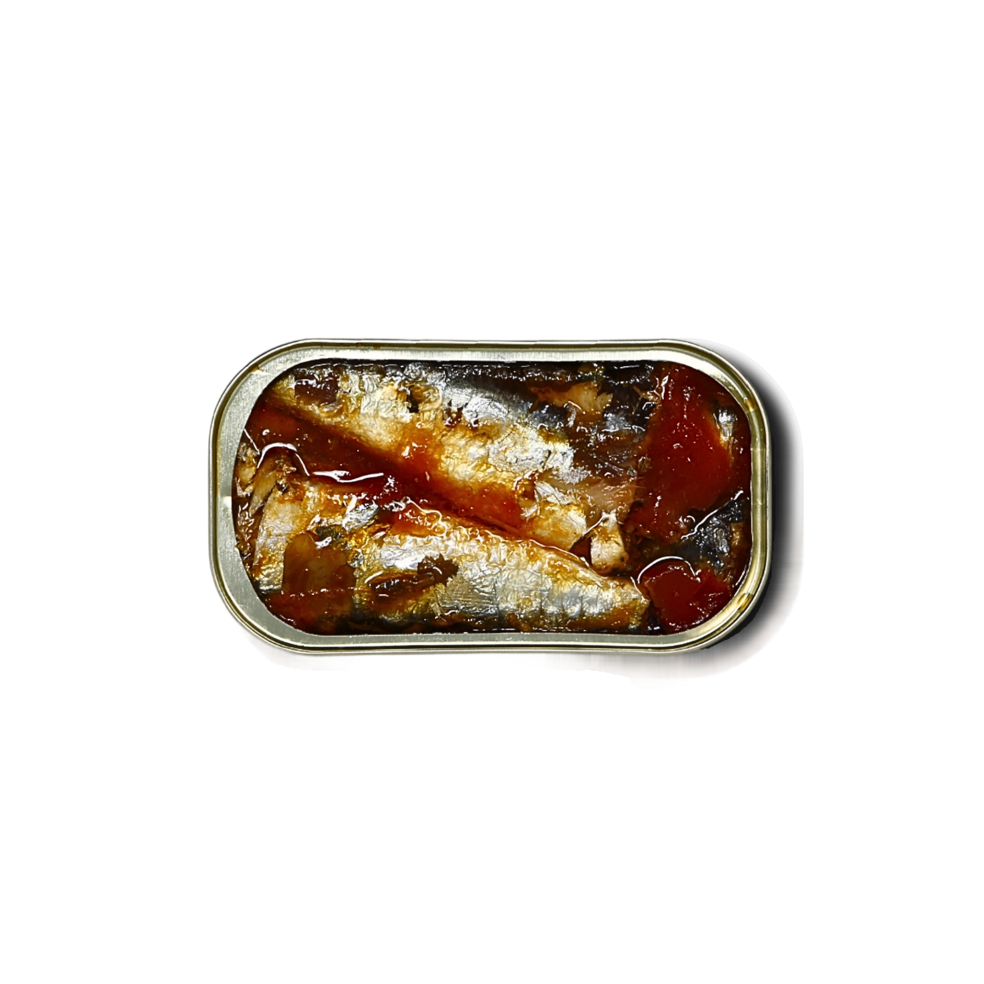 Nuri spiced sardines in tomato sauce, alternate view