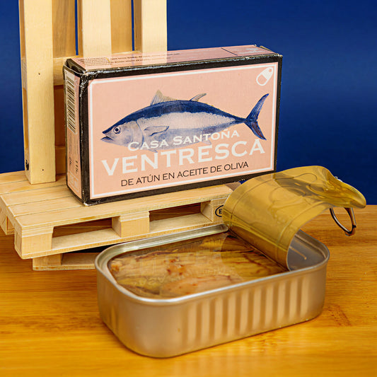 Casa Santoña tuna belly ventresca in olive oil, closed tin