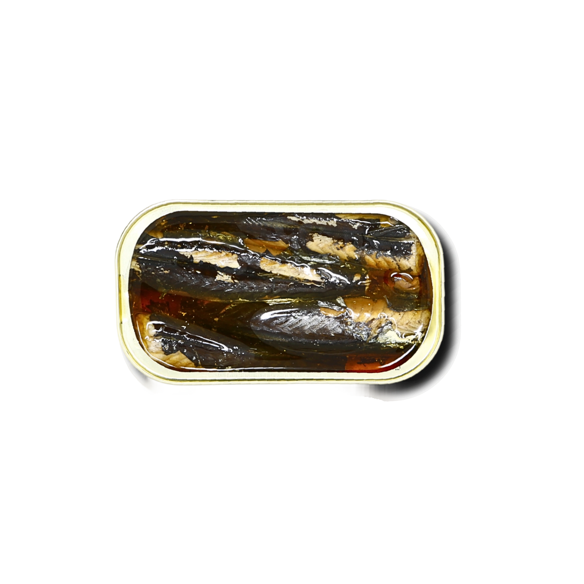 Nuri whole mackerel in olive oil, alternate view